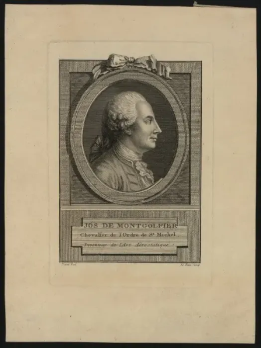 Framed Print : Jos. de Montgolfier, chevalier de l ordre de St. Michel, inv Framed Print : Jos. de Montgolfier, chevalier de l ordre de St. Michel, inv