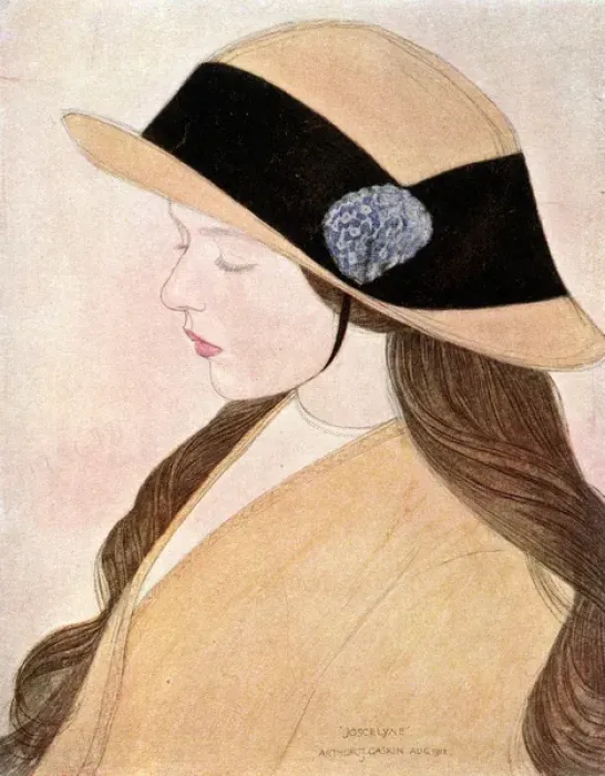 Framed Print : Joscelyne by Arthur J. Gaskin Framed Print : Joscelyne by Arthur J. Gaskin