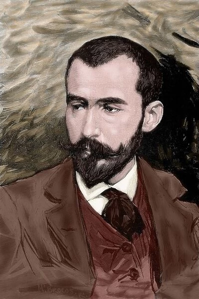 Jose Benlliure (1855-1937). Colored engraving