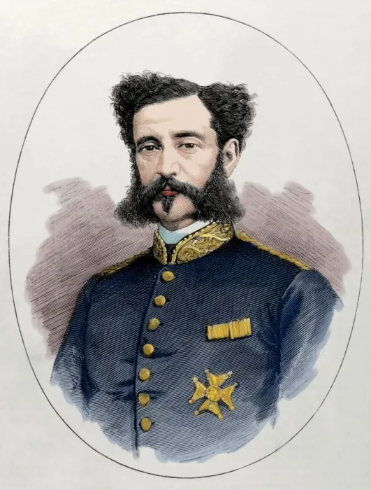 Framed Print : Jose Lagunero y Guijarro (1823-1879). Spanish military. Engr Framed Print : Jose Lagunero y Guijarro (1823-1879). Spanish military. Engr