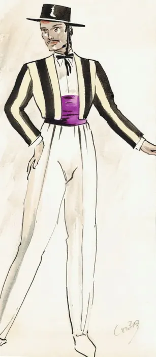 Framed Print : Jose - Murrays Cabaret Club costume design Framed Print : Jose - Murrays Cabaret Club costume design