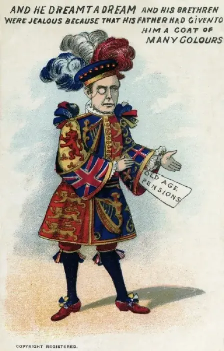Framed Print : Joseph Chamberlain - Coat of Many Colours Framed Print : Joseph Chamberlain - Coat of Many Colours