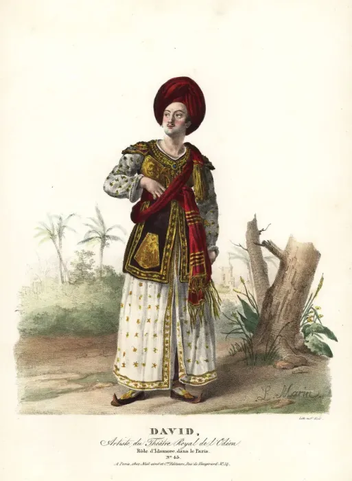 Framed Print : Joseph David as Idamore in Le Paria, 1821 Framed Print : Joseph David as Idamore in Le Paria, 1821