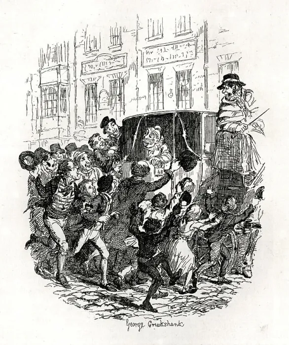 Framed Print : Joseph Grimaldi, actor and clown, appearing in public Framed Print : Joseph Grimaldi, actor and clown, appearing in public