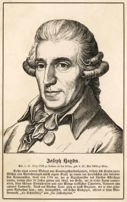 Framed Print : Joseph Haydn / Anon Eng Framed Print : Joseph Haydn / Anon Eng