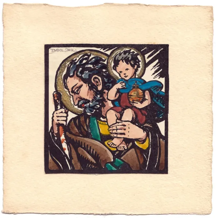 Framed Print : Joseph and Jesus Framed Print : Joseph and Jesus