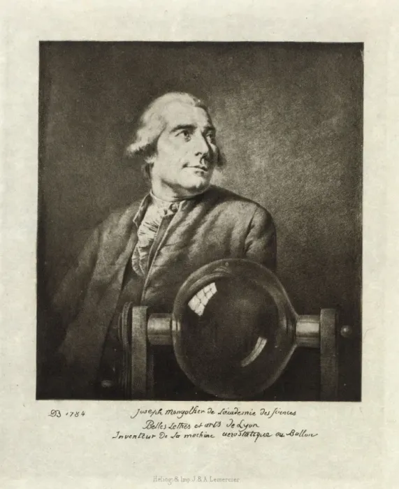 Framed Print : Joseph Montgolfier de l Academie des sciences, belles lettre Framed Print : Joseph Montgolfier de l Academie des sciences, belles lettre