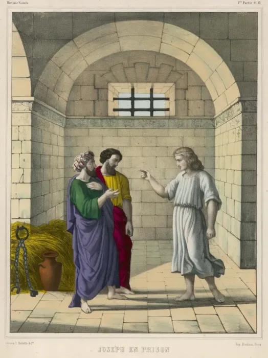 Framed Print : Joseph in Prison Framed Print : Joseph in Prison