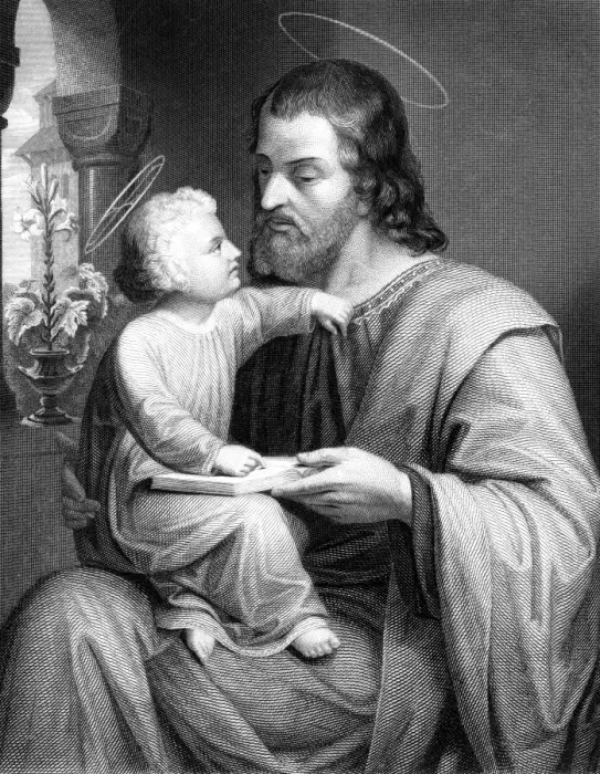 Framed Print : Joseph and his Son Framed Print : Joseph and his Son