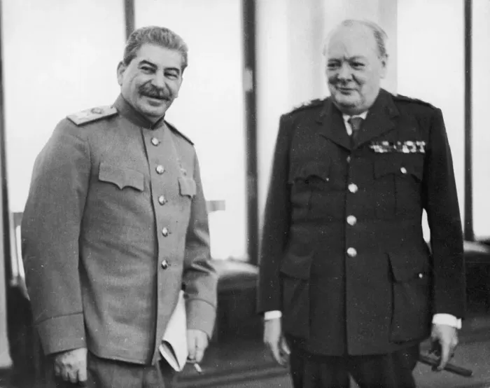 Framed Print : Joseph Stalin and Winston Churchill Framed Print : Joseph Stalin and Winston Churchill