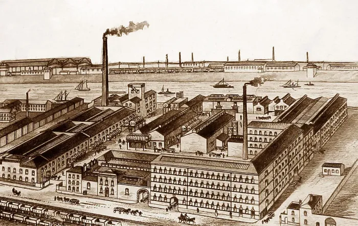 Framed Print : Joseph Watson and Sons Whitehall Soap Works Leeds Framed Print : Joseph Watson and Sons Whitehall Soap Works Leeds