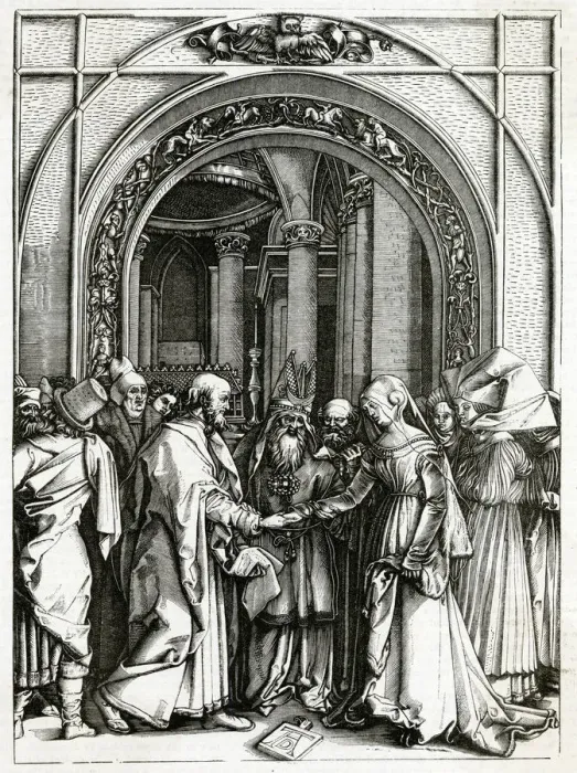 Framed Print : JOSEPH WEDS MARY Framed Print : JOSEPH WEDS MARY