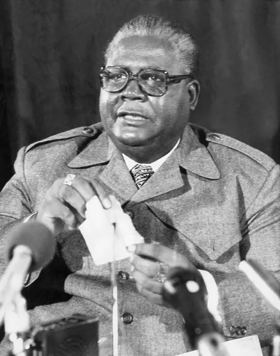 Framed Print : Joshua Nkomo, Vice President of Zimbabwe