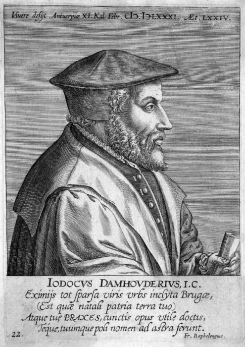 Framed Print : Josse De Damhouder - 1 Framed Print : Josse De Damhouder - 1