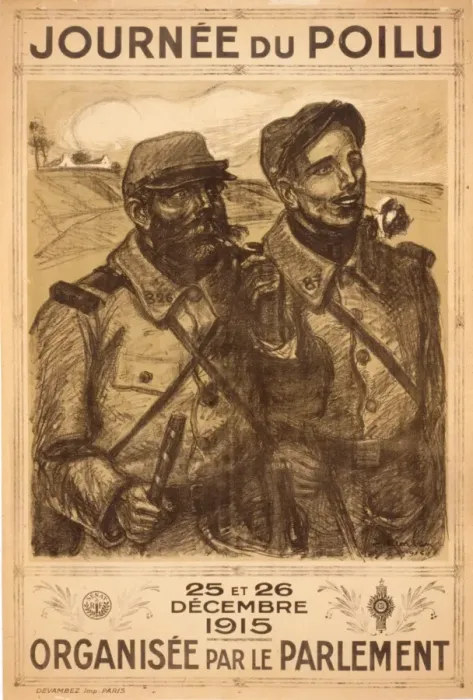 Framed Print : Journee du Poilu. 25 et 26 Decembre 1915. Organisee par le Framed Print : Journee du Poilu. 25 et 26 Decembre 1915. Organisee par le