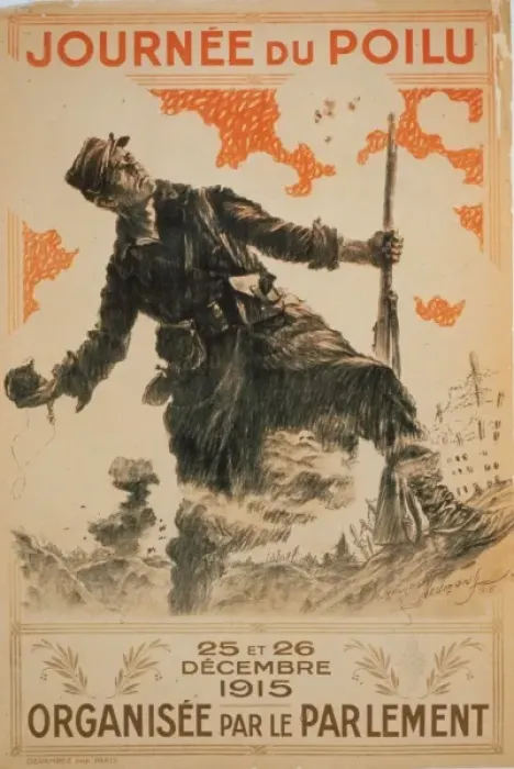 Framed Print : Journee du Poilu. 25 et 26 decembre 1915. Organisee par le Framed Print : Journee du Poilu. 25 et 26 decembre 1915. Organisee par le