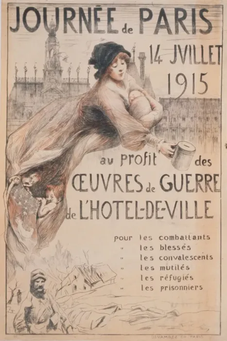 Framed Print : Journee de Paris. 14 Juillet 1915 au profit des oeuvres de g Framed Print : Journee de Paris. 14 Juillet 1915 au profit des oeuvres de g