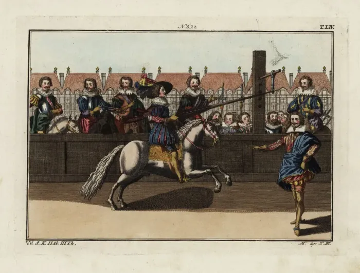 Framed Print : Jousting at a ring Framed Print : Jousting at a ring