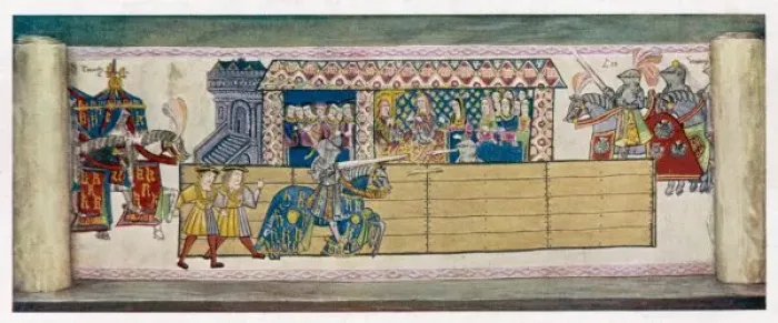 Framed Print : Jousts at Westminster Framed Print : Jousts at Westminster