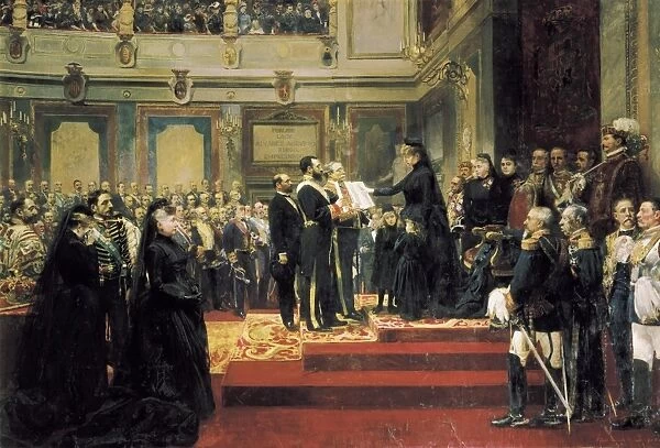 JOVER Y CASANOVA, Francisco (1836-1890). The Queen