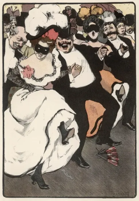 Framed Print : Jovial Party Goers / Sie Framed Print : Jovial Party Goers / Sie