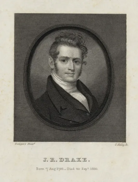 Framed Print : JR Drake - born 7 Aug. 1795 - died 20 Sept. 1820 Framed Print : JR Drake - born 7 Aug. 1795 - died 20 Sept. 1820
