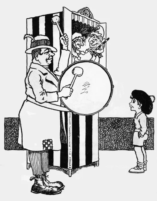 Framed Print : JR James Williams. Punch & Judy Framed Print : JR James Williams. Punch & Judy