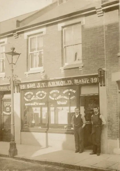 J T Arnold Bootmaker Print, Late 19th Art Prints, Posters