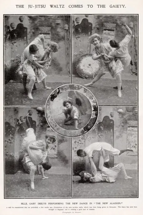 Framed Print : The Ju Jitsu Waltz comes to the Gaiety. Date: 1907 Framed Print : The Ju Jitsu Waltz comes to the Gaiety. Date: 1907
