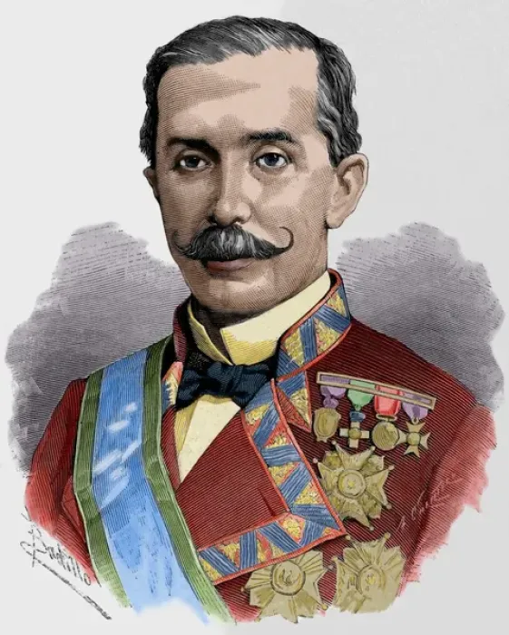 Framed Print : Juan Bautista Antequera Bobadilla (1824-1890). Colored engra Framed Print : Juan Bautista Antequera Bobadilla (1824-1890). Colored engra