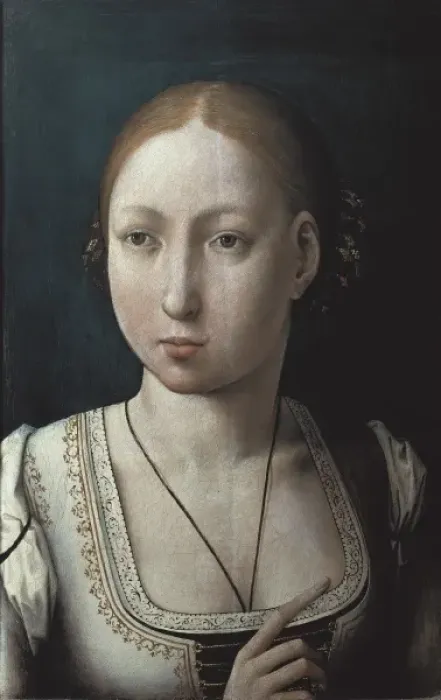 Framed Print : Juan de Flandes ( -1519). Joanna the Mad. 1496 Framed Print : Juan de Flandes ( -1519). Joanna the Mad. 1496