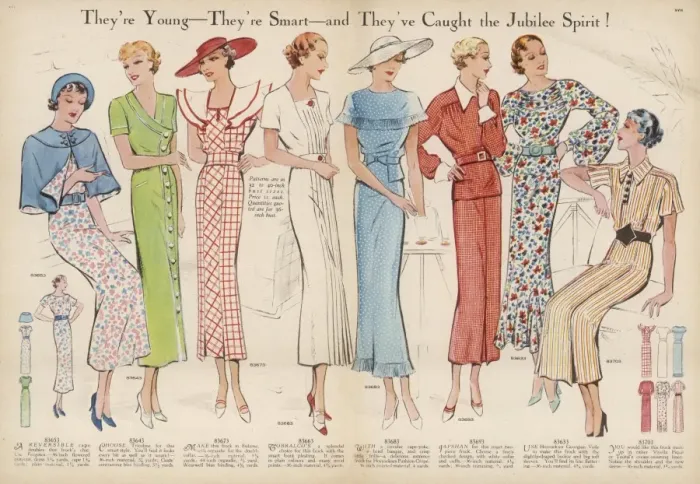 Framed Print : Jubilee Frocks 1935 Framed Print : Jubilee Frocks 1935