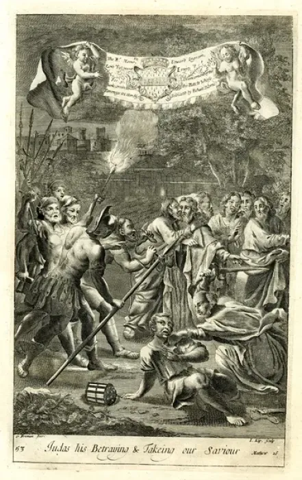 Framed Print : Judas betraying Jesus with a kiss Framed Print : Judas betraying Jesus with a kiss