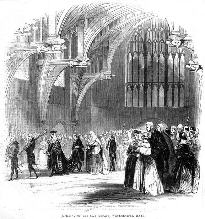 Framed Print : JUDGES PROCESSION 1843 Framed Print : JUDGES PROCESSION 1843