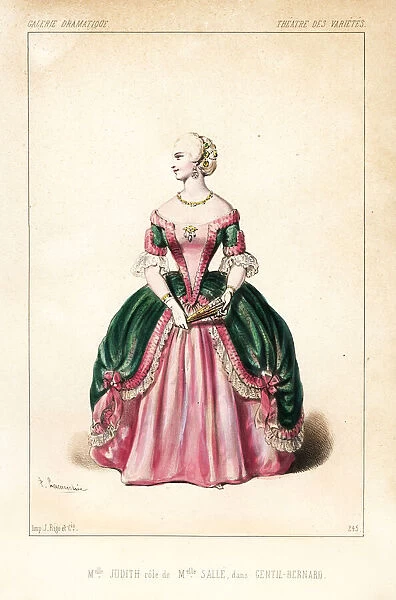 Judith Julie Bernat as Mlle Salle in Gentil Bernard, 1846