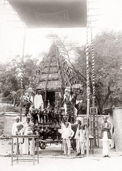 Juggernaut or religious festival car, India, c. 1880 s