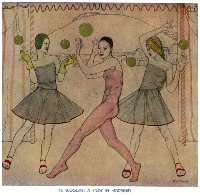 Framed Print : The Jugglers by Averil Burleigh Framed Print : The Jugglers by Averil Burleigh