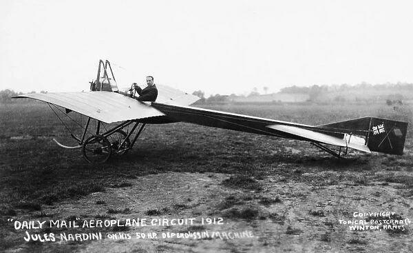 Jules Nardini Sitting in His 50HP Deperdussin Monoplane ?