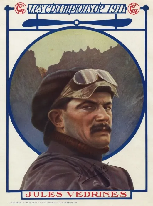 Framed Print : Jules Vedrines, early aviator Framed Print : Jules Vedrines, early aviator