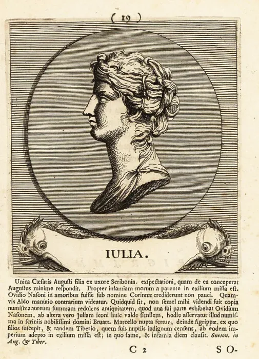 Framed Print : Julia the Elder, wife of Emperor Tiberius