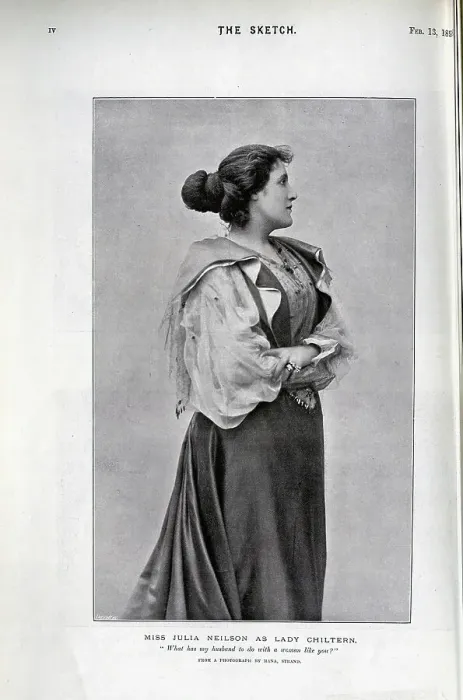 Framed Print : Julia Neilson, actress, as Lady Chiltern, an Ideal Husband Framed Print : Julia Neilson, actress, as Lady Chiltern, an Ideal Husband