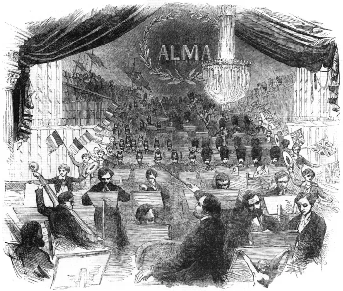 Framed Print : Jullien Covent Garden Concert, 1855 Framed Print : Jullien Covent Garden Concert, 1855
