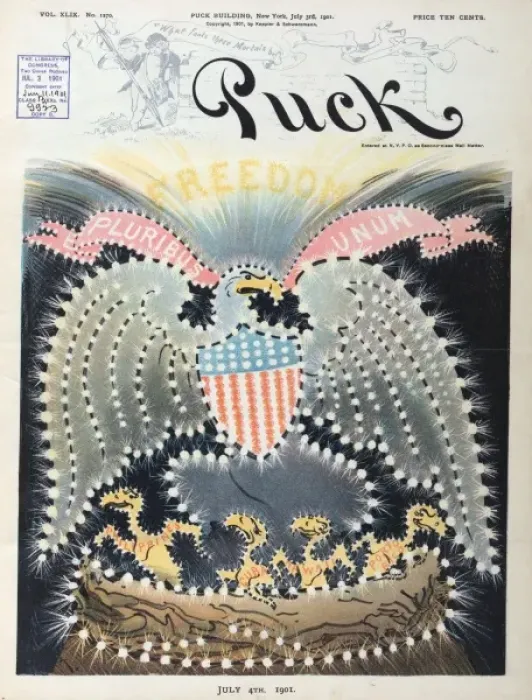 Framed Print : July 4th 1901