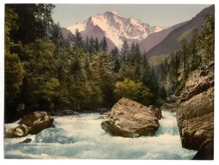 Framed Print : Jungfrau and Lutschine, Bernese Oberland, Switzerland Framed Print : Jungfrau and Lutschine, Bernese Oberland, Switzerland