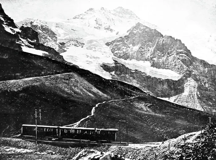Framed Print : Jungfrau railway, Switzerland, early 1900s Framed Print : Jungfrau railway, Switzerland, early 1900s