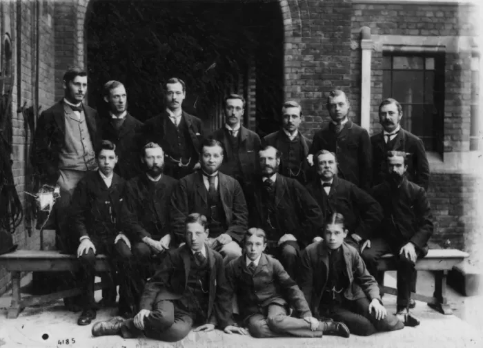 Framed Print : Junior Zoology staff, 1885 Framed Print : Junior Zoology staff, 1885