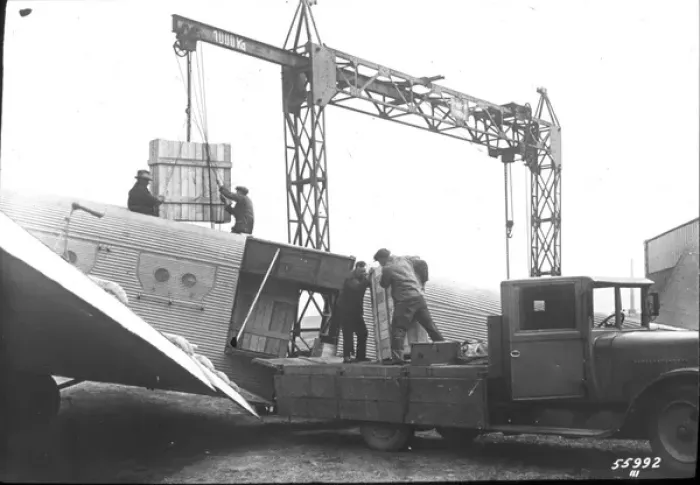 Framed Print : Junkers Ju52 / 3m being loaded Framed Print : Junkers Ju52 / 3m being loaded