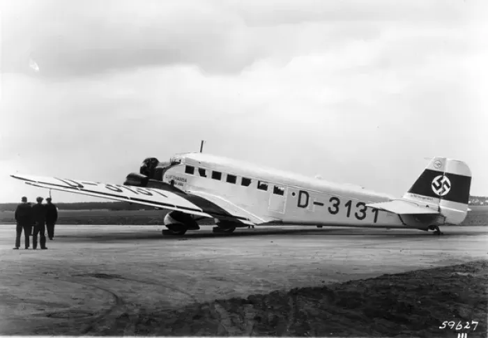 Framed Print : Junkers Ju52 / 3mge D-3131 Werner Voss of Lufthansa Framed Print : Junkers Ju52 / 3mge D-3131 Werner Voss of Lufthansa