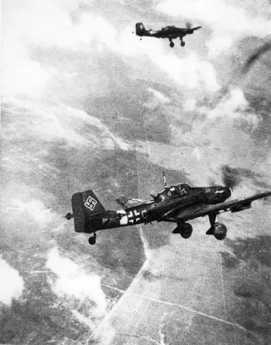 Framed Print : Two Junkers Ju87D Stukas Framed Print : Two Junkers Ju87D Stukas