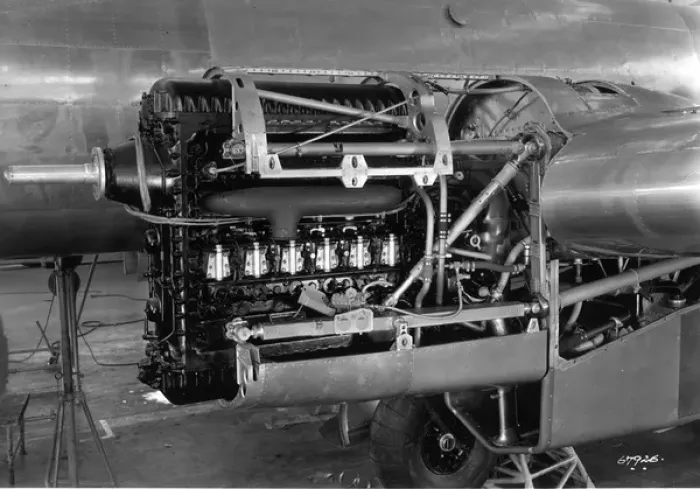 Framed Print : Junkers Jumo 205 heavy oil engine fitted to a Junkers Ju86 Framed Print : Junkers Jumo 205 heavy oil engine fitted to a Junkers Ju86
